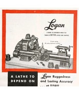 1948 Logan Engineering Lathe Advertisement Carpentry Woodworking Vintage... - $34.45 CAD