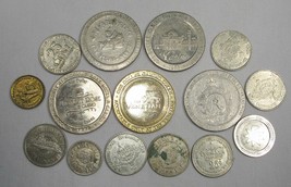 15 Vintage Gambling Casino Tokens All Different C2297 - £17.96 GBP