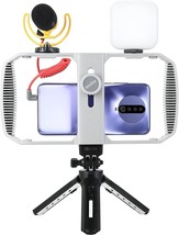 Godox Vk1 Smartphone Video Rig Kit Vk1-Lt With Pro Stereo, Vlogging. - £103.71 GBP