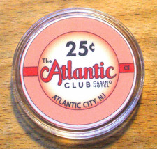 (1) 25 Cent The Atlantic Club Casino Chip - 2012 - Atlantic City, New Je... - £10.18 GBP