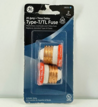 GE Type-T/TL Time Delay Replacement Fuse 125VAC 20Amp 18251 GE37420-3W (2-Pack ) - £9.24 GBP