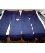 Cat &amp; Jack 2pk Navy Cotton Knit Pants Leggings Pull-up Medium Size 7/8 N... - £7.43 GBP