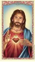 Sagrado Corazon de Jesus, Oración Matutina, Laminada en Español, Nueva #... - $2.78 CAD
