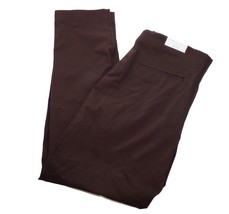 New Chico&#39;s So Slimming Juliet Straight Leg Pull-On Pants Women 12R Cocoa Brown - £23.27 GBP