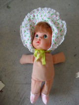 Vintage 1974 Mattel Vinyl Beanbag Girl Character Doll 8&quot; Tall - £13.51 GBP