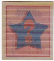 1986 Sportflics #95 Mini Baseball Trivia Hologram MLB Baseball Trading Card - £1.57 GBP