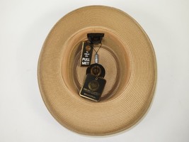 Men Bruno Capelo Braid Straw Style Spring Hat Wide Brim GAMBLER GAMS206 Tan image 5