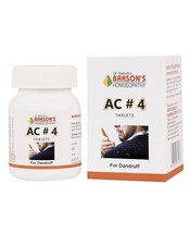 Pack of 2 - Bakson AC 4 Tablets (Dandruff) (75tab) Homeopathic MN1 - £17.12 GBP