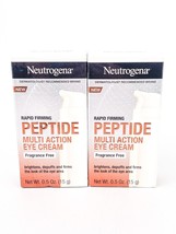 Neutrogena Rapid Firming Peptide Multi Action Eye Cream 0.5oz Lot of 2 - $48.33