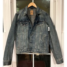 NWT GAP Jean Trucker Jacket Denim Blue Medium Wash Men&#39;s sz medium perfe... - $33.35