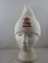 Vintage Toque / Beanie - Tri Point Calgary 1988 Olympics - Adult Stretch Fit - £38.53 GBP