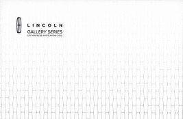 2012/2013 Lincoln GALLERY SERIES Los Angeles brochure catalog US Auto Show - $6.00