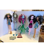 Monster High Dolls Lot Frankie Stein Posea Draculara Cleo De Nile - $71.25