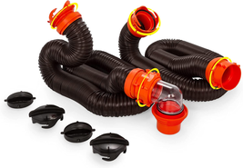 Rhinoflex 20-Ft Camper/Rv Sewer Hose Kit | Features Clear Elbow Fitting W/Remova - £55.31 GBP