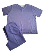 Alfred Dunner Lilac Purple 2 Pc Set Pants Size 18W Short Sleeve Sweater ... - $49.49