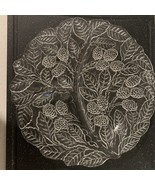 Vintage Clear Indiana Glass Loganberry Berries &amp; Leaf 8in Round Plate Ca... - $10.00
