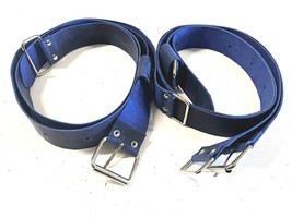 Genuine Leather Luggage rack straps Trunk for VW T3 T1 T2 Blue Color - £64.14 GBP