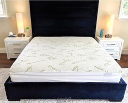 Waterproof Bamboo Mattress Protector Pad Queen - £30.36 GBP