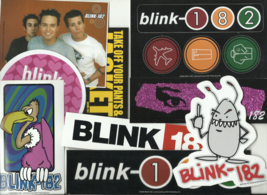 Blink 182 Bunch Of 9 Official Stickers Xmas Bargain (Pack 1) No Longer Made - $11.38