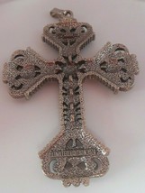 Vintage Signed Sarah Coventry Limited Edition 1974 Silver-tone Cross Pendant - £15.14 GBP