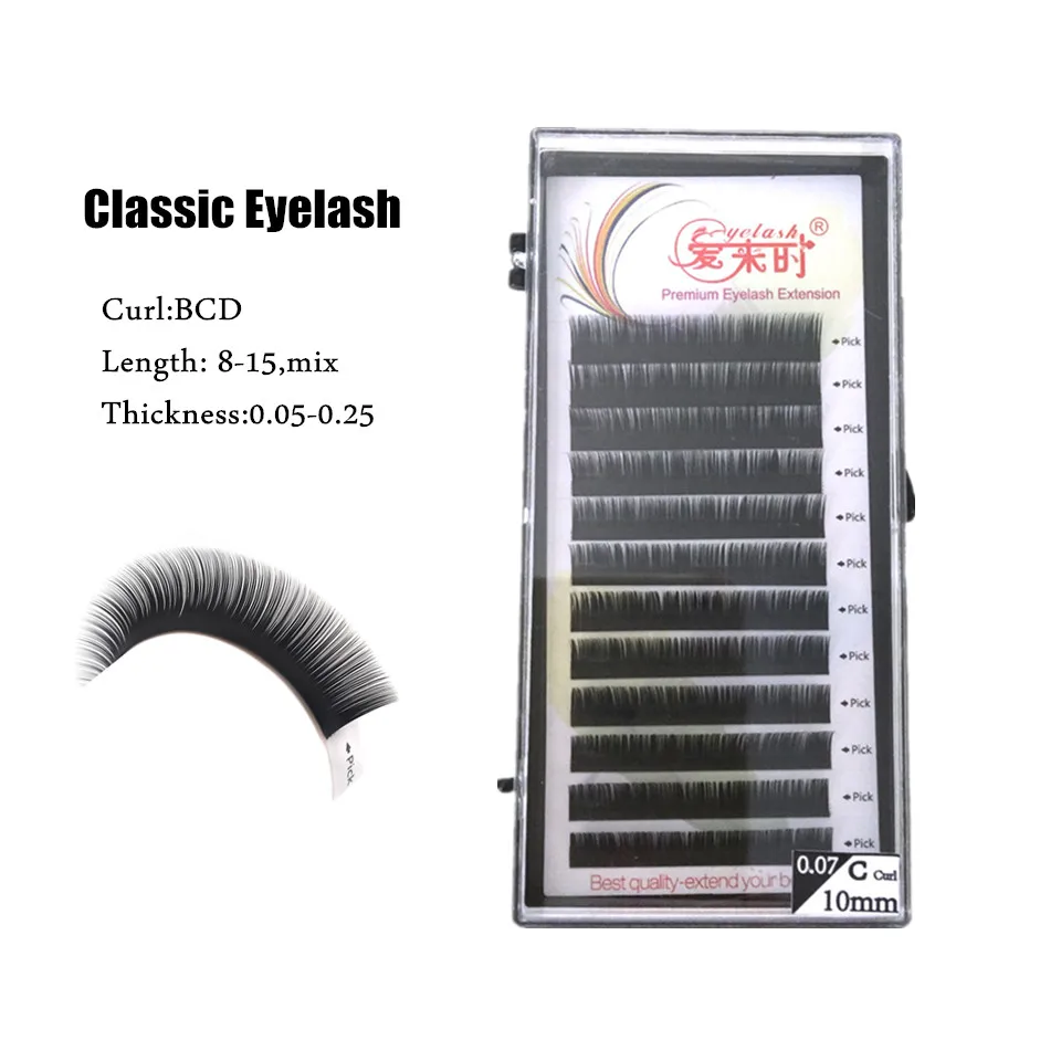 Yelash extension false mink individual eyelashes natural classic eyelash lash extension thumb200