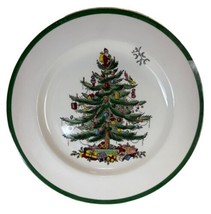 Vintage Copeland Christmas Tree Dinner Plate by Spode Made In England 10 3/8&quot; - £19.33 GBP