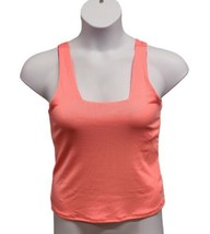 Lucky In Love Womens XL Squared Up Crop Tank Top Tennis Golf Activewear  - £16.30 GBP