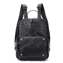 Women&#39;s Leather Backpack Female School Bags for Girls Laptop Backpacks f... - £108.73 GBP