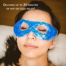 Eye Mask Aqua Pearls Hot and Cold Gel Pack Soothes Tired Eyes &amp; Dark Circles $25 - £9.58 GBP