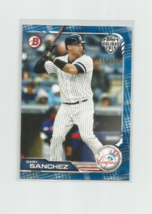 Gary Sanchez (Yankees) 2019 TOPPS/BOWMAN Holiday Hobby Excl Blue Parallel 99/150 - $4.99