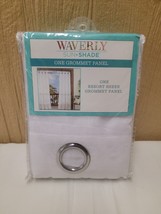 Waverly Sun N Shade Single Grommet Panel Sheer 52&quot; x 108&quot; White - £28.76 GBP