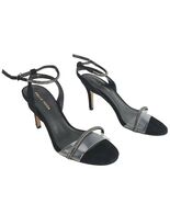 Pelle Moda Womens Black Kid Suede Ankle Strap Heels Size 7 - $41.87