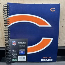 5 Subject Notebook Wide Ruled Chicago Bears Football NFL - £20.15 GBP