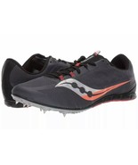 Mens 13 Saucony Vendetta 3 Grey/Black S29073-1 Track Spikes - £16.47 GBP