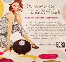 1966 Borg Bathroom Scale Weight Measurement Advertisement Jax Costume E91D - $19.99