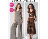 McCall&#39;s Patterns M7133 Misses&#39;/Miss Petite Top/Pants &amp; Jumpsuit, Size A... - $6.50