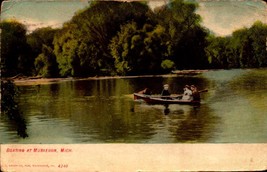 E.C. KROPP POSTCARD- BOATING ON LAKE ESADORE, MUSKEGON, MICHIGAN BK68 - $4.46