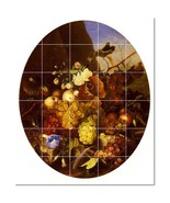 Adelheid Dietrich Flowers Painting Ceramic Tile Mural BTZ22305 - £238.97 GBP+