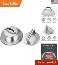 Versatile Griddle Accessories Set: Stainless Steel Burger Press &amp; Bastin... - $700.57 MXN