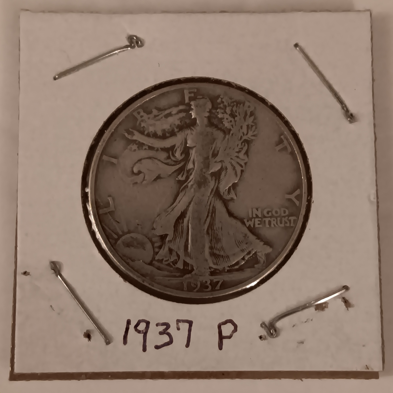 Primary image for 1937 P Walking Liberty Half Dollar VG+ Condition US Mint Philidelphia