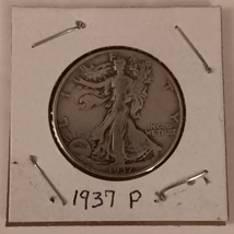 1937 P Walking Liberty Half Dollar VG+ Condition US Mint Philidelphia - £19.63 GBP