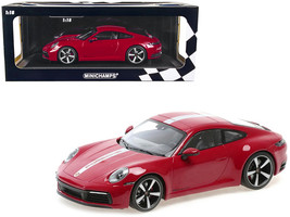 2019 Porsche 911 Carrera 4S Carmine Red with Silver Stripe Limited Edition to 60 - $165.99