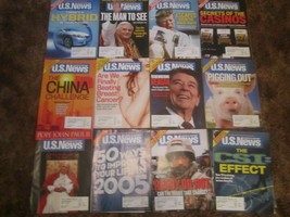 Lot of 12 Magazines US NEWS 2005 Reagan CSI Casinos JFK Pope [Z69r] - £33.74 GBP