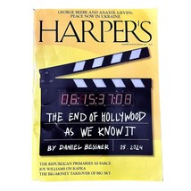 Harpers Magazine May 2024 The End of Hollywood As We Know It Peace Now Ukraine - £1.75 GBP