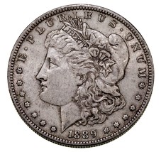 1889-O Silver Morgan Dollar in Extra Fine XF Condition, Touch of Toning - $74.27