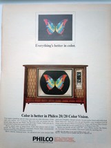 Philco 20/20 Color Vision Print Advertisement Art 1965 - £4.71 GBP