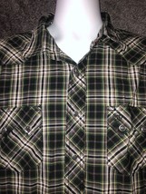 Wrangler Longsleeve Shirt ￼Mens Size XL/XG/TG Green Plaid Pearl Western ... - £14.70 GBP