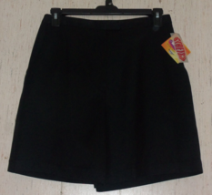 Nwt Womens Bette &amp; Court Black Microfiber Short W/ Pockets Size 12 - £22.06 GBP