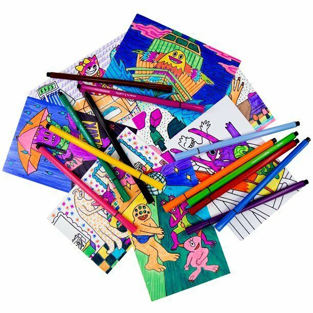 Smarts & Crafts Monster Mayhem Coloring Cards Craft Kit (37 Pieces) (LOC GRM1) Item image 4