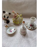 Lefton China Japan/USA five pieces, Saturday&#39;s Child, bell, candle holde... - $50.00